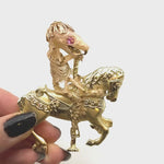 Load and play video in Gallery viewer, Pony Riding Rat Brooch/ Pin
