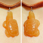 Load image into Gallery viewer, Orange Calcite Turtle Choker

