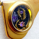 Load image into Gallery viewer, Gold Gilded Venus Flytrap &amp; Amethyst
