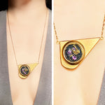Load image into Gallery viewer, Gold Gilded Venus Flytrap &amp; Amethyst
