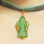 Load image into Gallery viewer, Green Guardian Angel Choker
