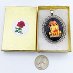 Load image into Gallery viewer, Blood Tears Cherubs Cameo Necklace
